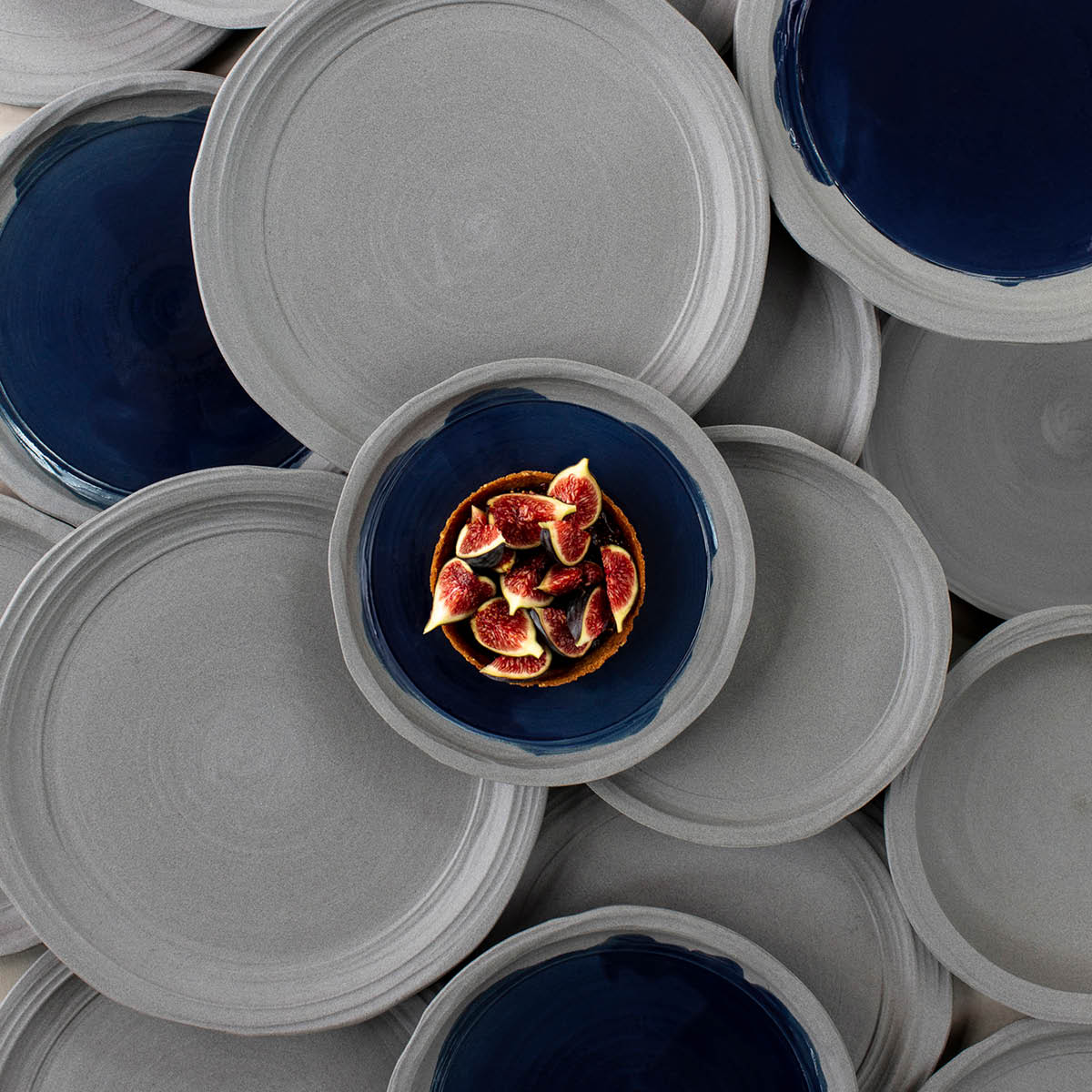 Revol No.W Indigo Blue Plate 235x20mm