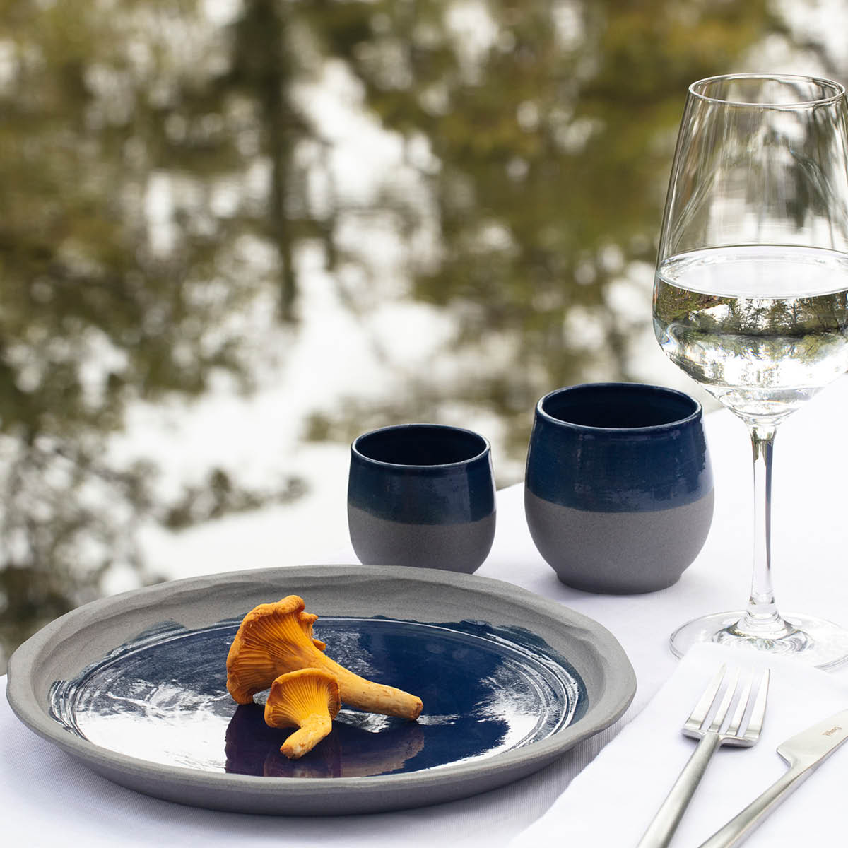 Revol No.W Indigo Blue Creamer Sauce Boat 70x70mm / 100ml