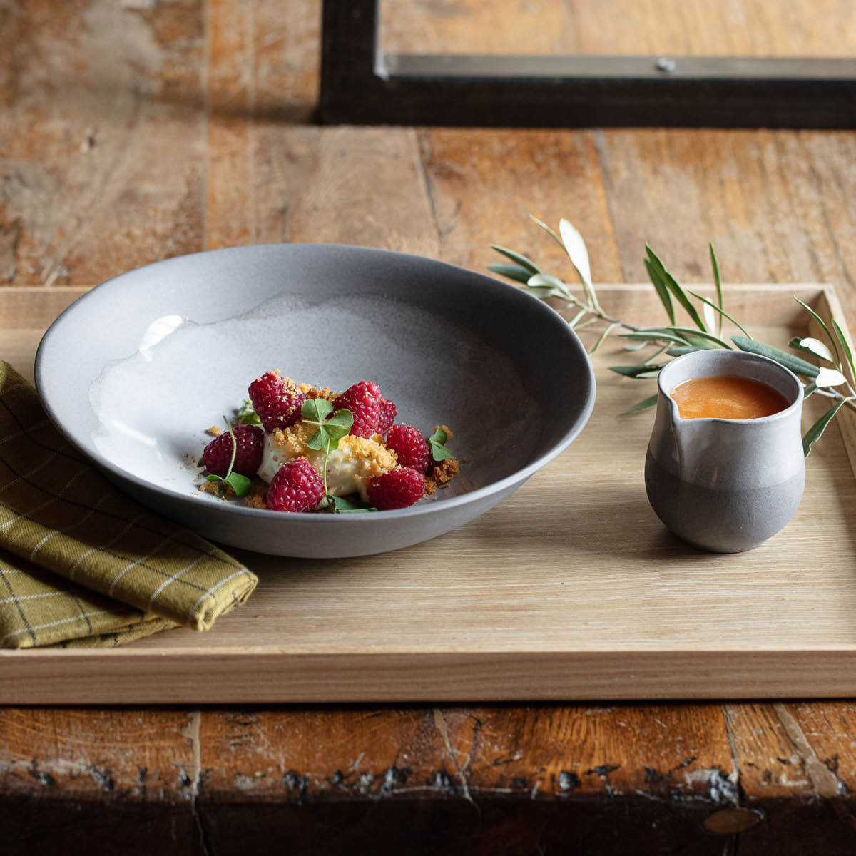 Revol No.W Matt Grey Recyclay Deep Coupe Plate 240x55mm / 1000ml