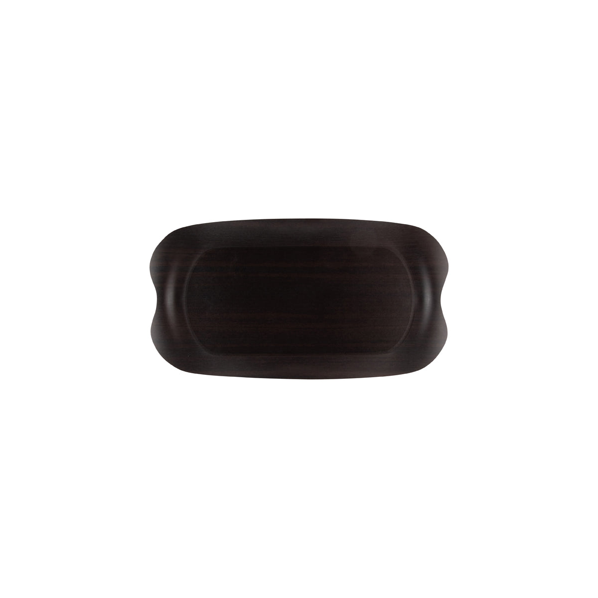 ROLTEXS065077 Roltex Roltex Wave Tray Dark Wood Non-Slip 430x230mm Tomkin Australia Hospitality Supplies