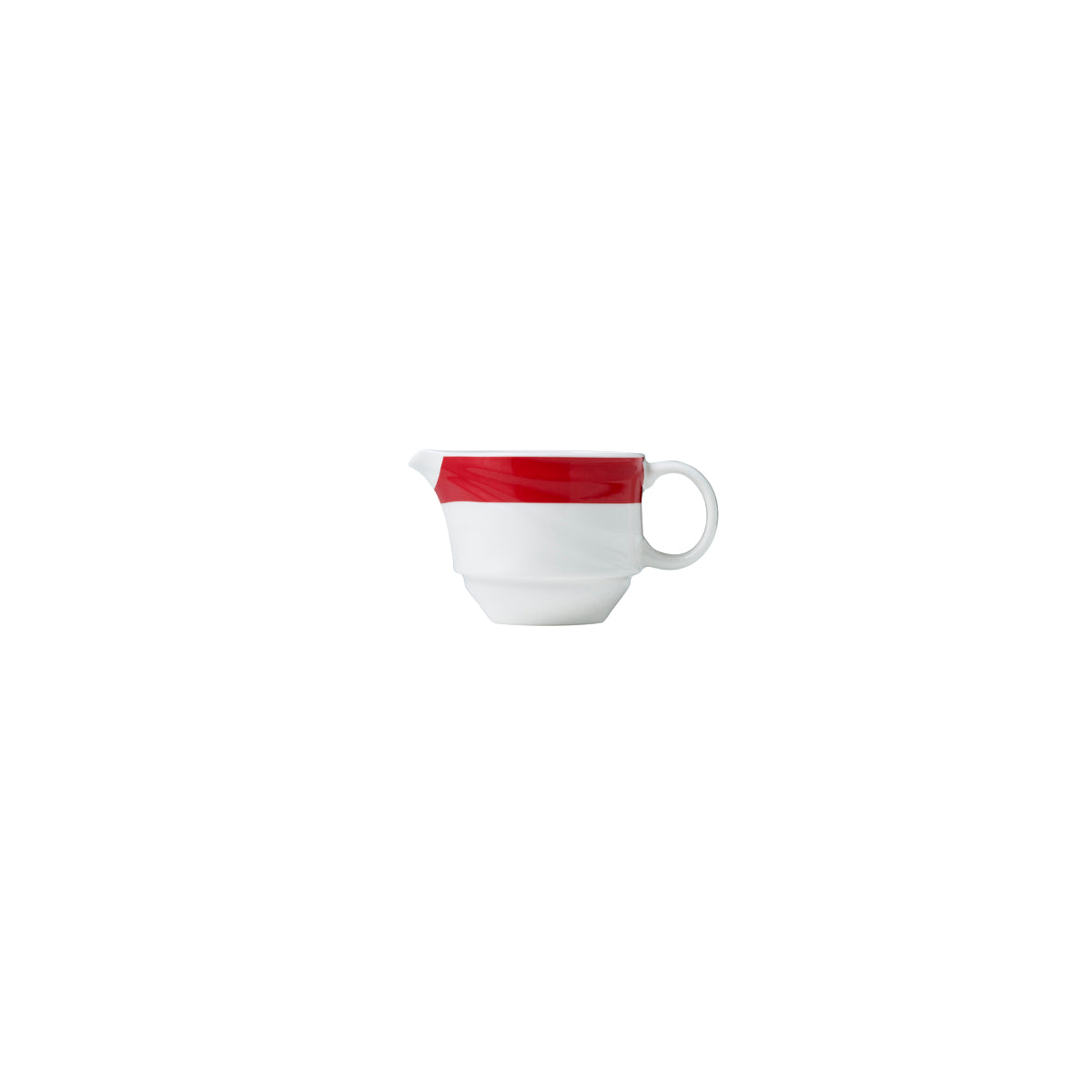 RPM9519RED Royal Porcelain Maxadura Resonate Creamer 125ml Red Band Tomkin Australia Hospitality Supplies