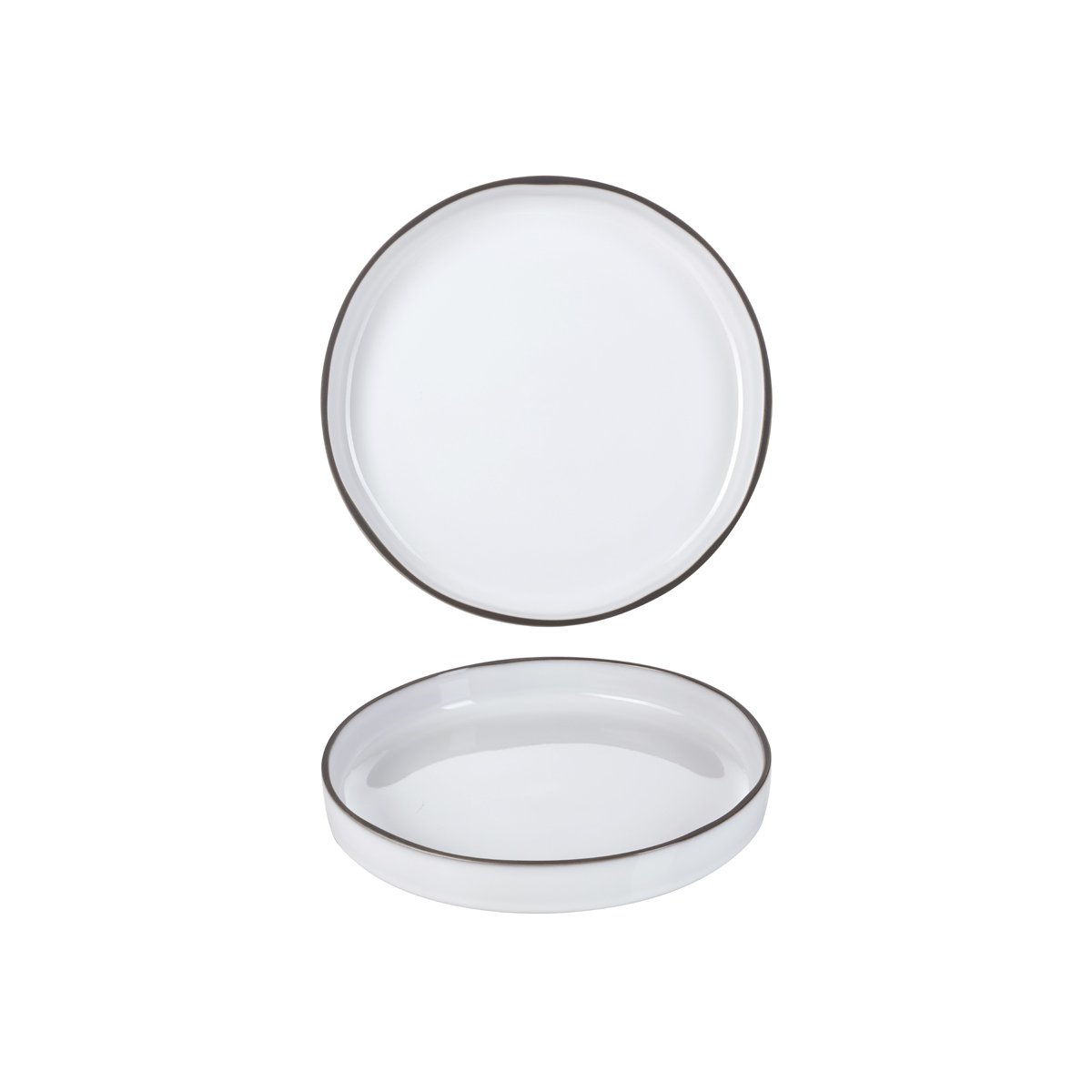 RV652743 Revol Caractere White Cumulus Gourmet Plate 230mm Tomkin Australia Hospitality Supplies