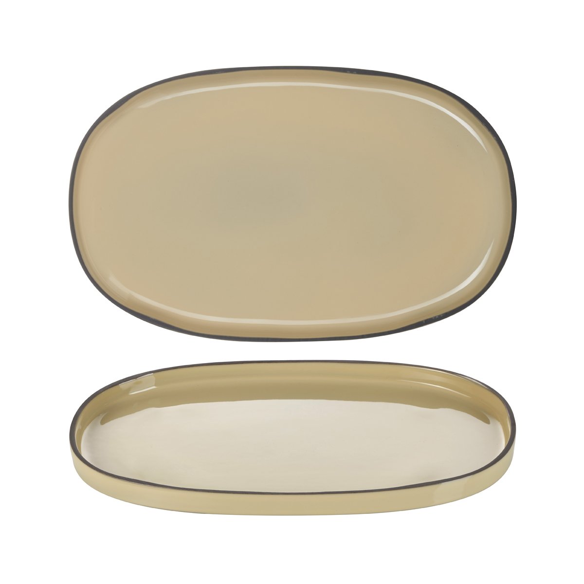 RV652758 Revol Caractere Nutmeg Oval Plate 355x218mm Tomkin Australia Hospitality Supplies