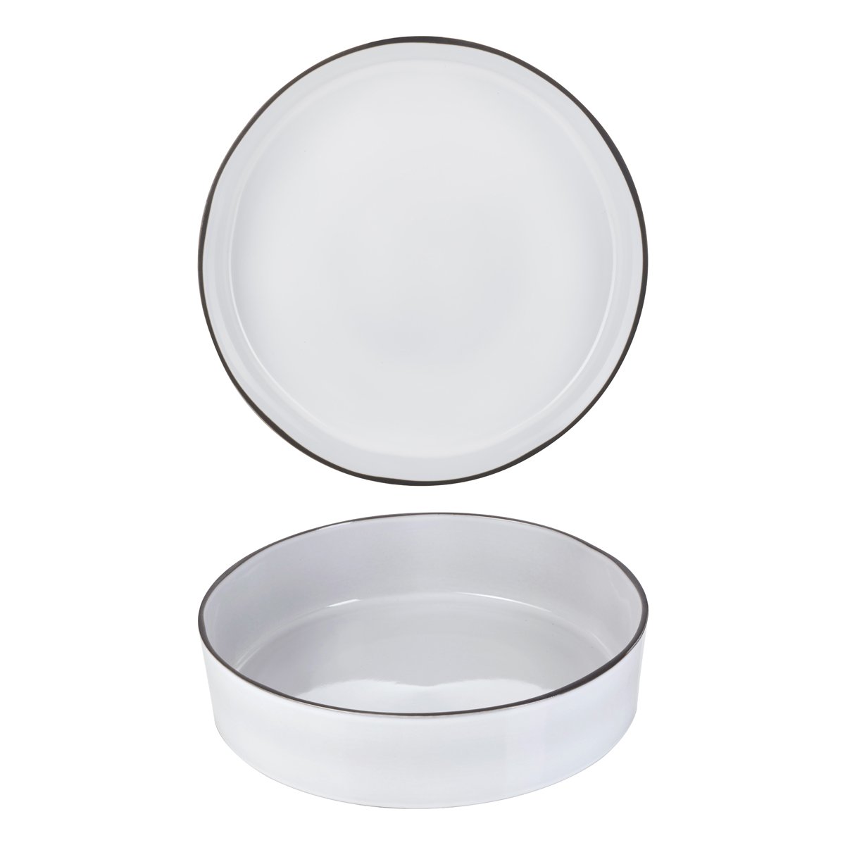 RV652890 Revol Caractere White Cumulus Salad Bowl 325mm Tomkin Australia Hospitality Supplies