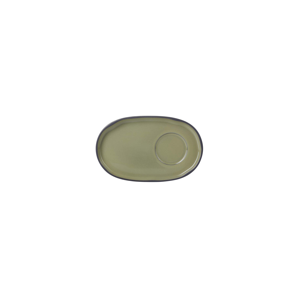 RV654003 Revol Caractere Cardamom Tasse Saucer 180x111mm Tomkin Australia Hospitality Supplies