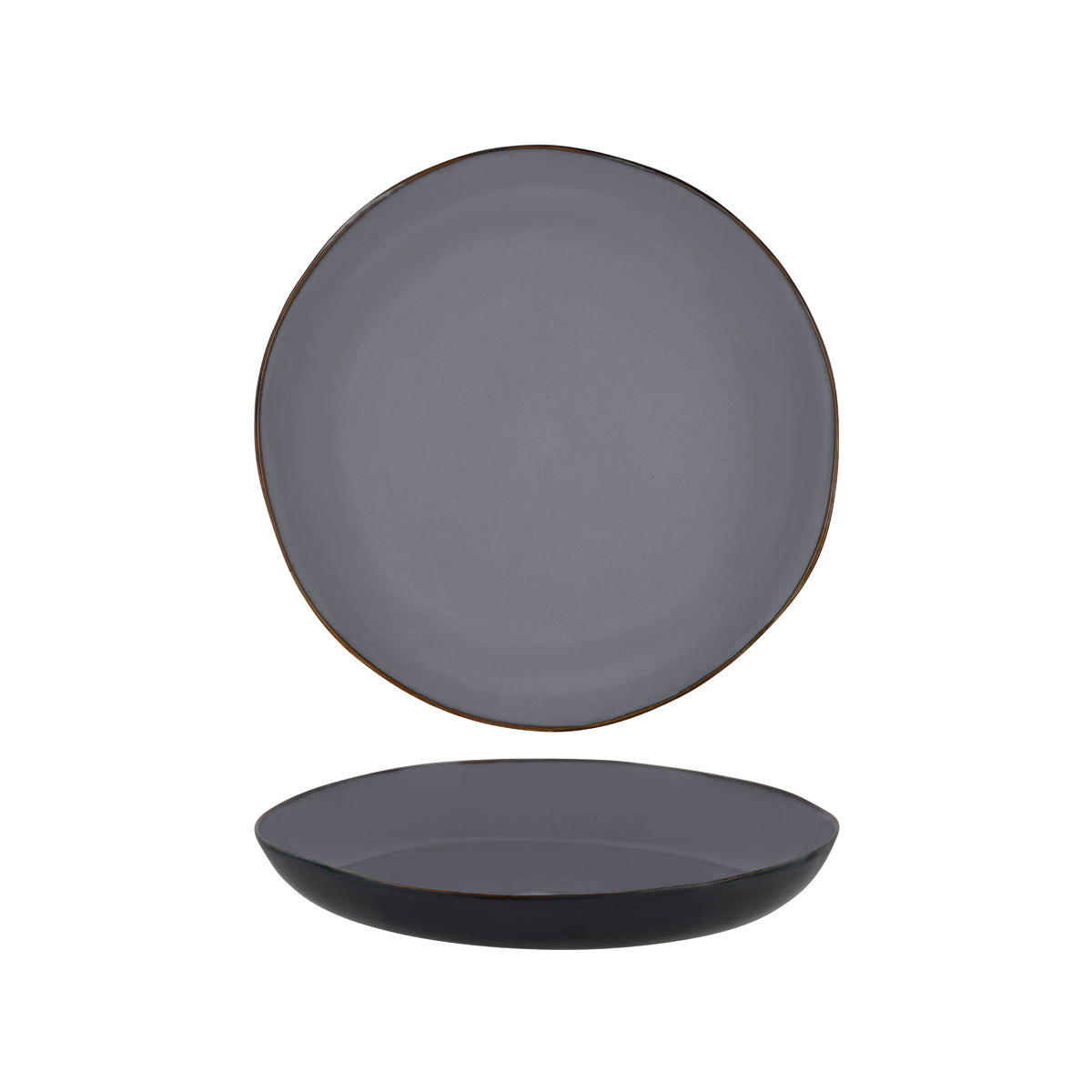 SERAXB5116144 Serax Serax Terres De Reves Smokey Blue Round Serving Plate 355mm Tomkin Australia Hospitality Supplies