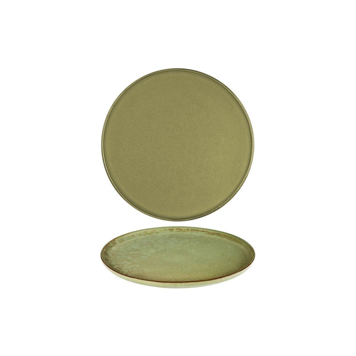 SERAXB5116203A Serax Serax Surface Camo Green Round Plate 270mm Tomkin Australia Hospitality Supplies