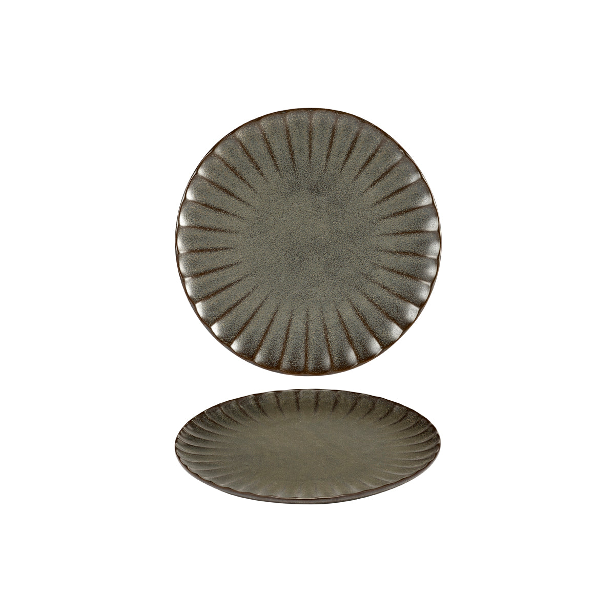 SERAXB5120231G Serax Serax Inku Green Round Coupe Plate 180mm Tomkin Australia Hospitality Supplies