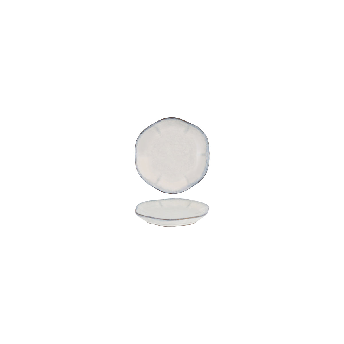 SERAXB5120237W Serax Serax Inku White Round Ribbed Plate 89mm Tomkin Australia Hospitality Supplies