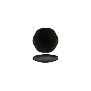 Serax Inku Black Round Ribbed Plate 139mm
