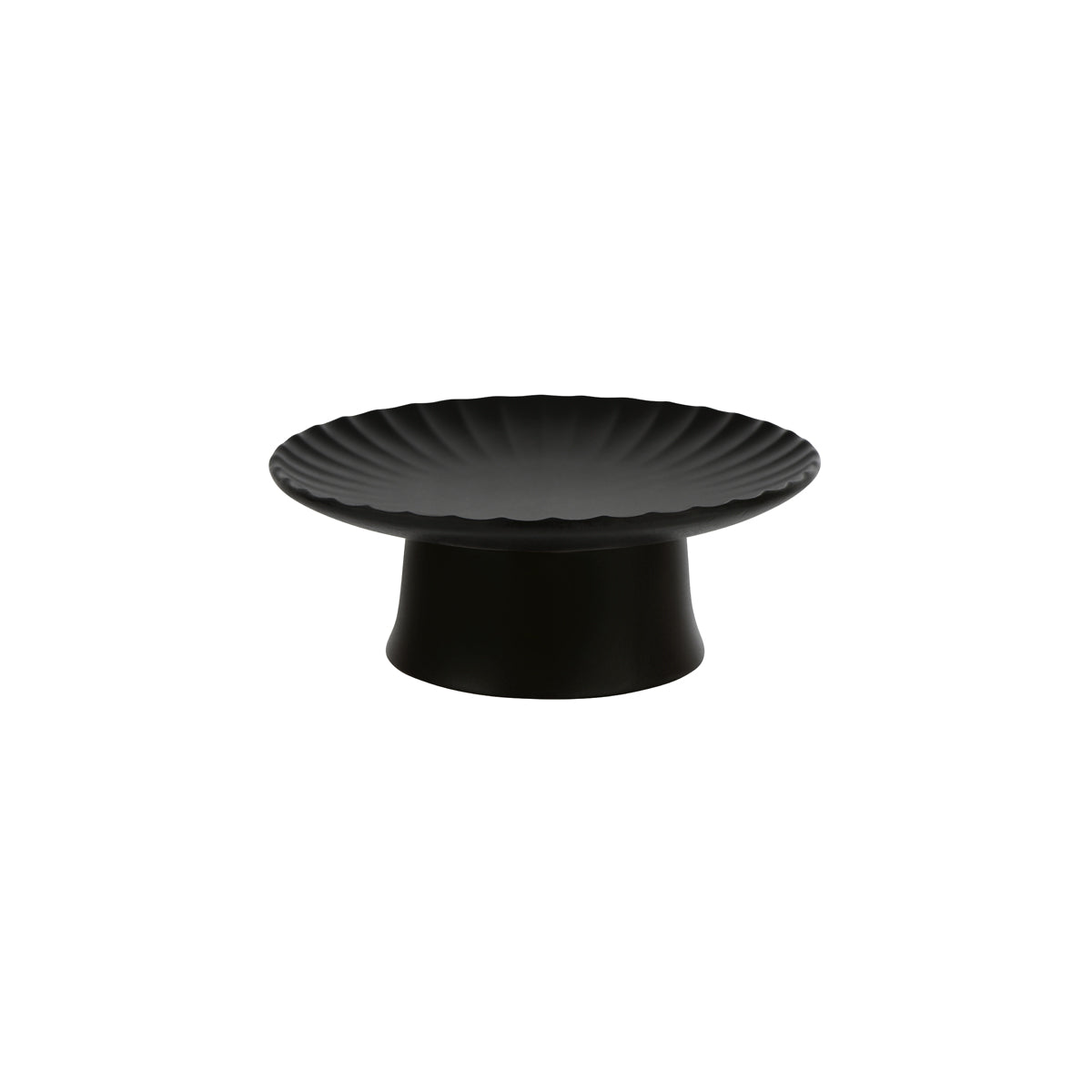 SERAXB5120253B Serax Inku Round Pedistal Cake Stand M Black210x80mm Tomkin Australia Hospitality Supplies
