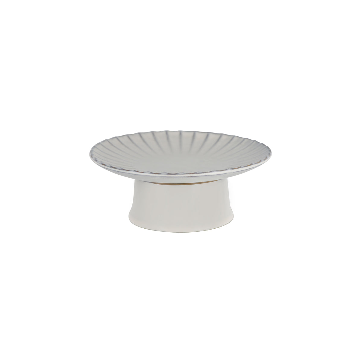 SERAXB5120253W Serax Inku Round Pedistal Cake Stand M White 210x80mm Tomkin Australia Hospitality Supplies