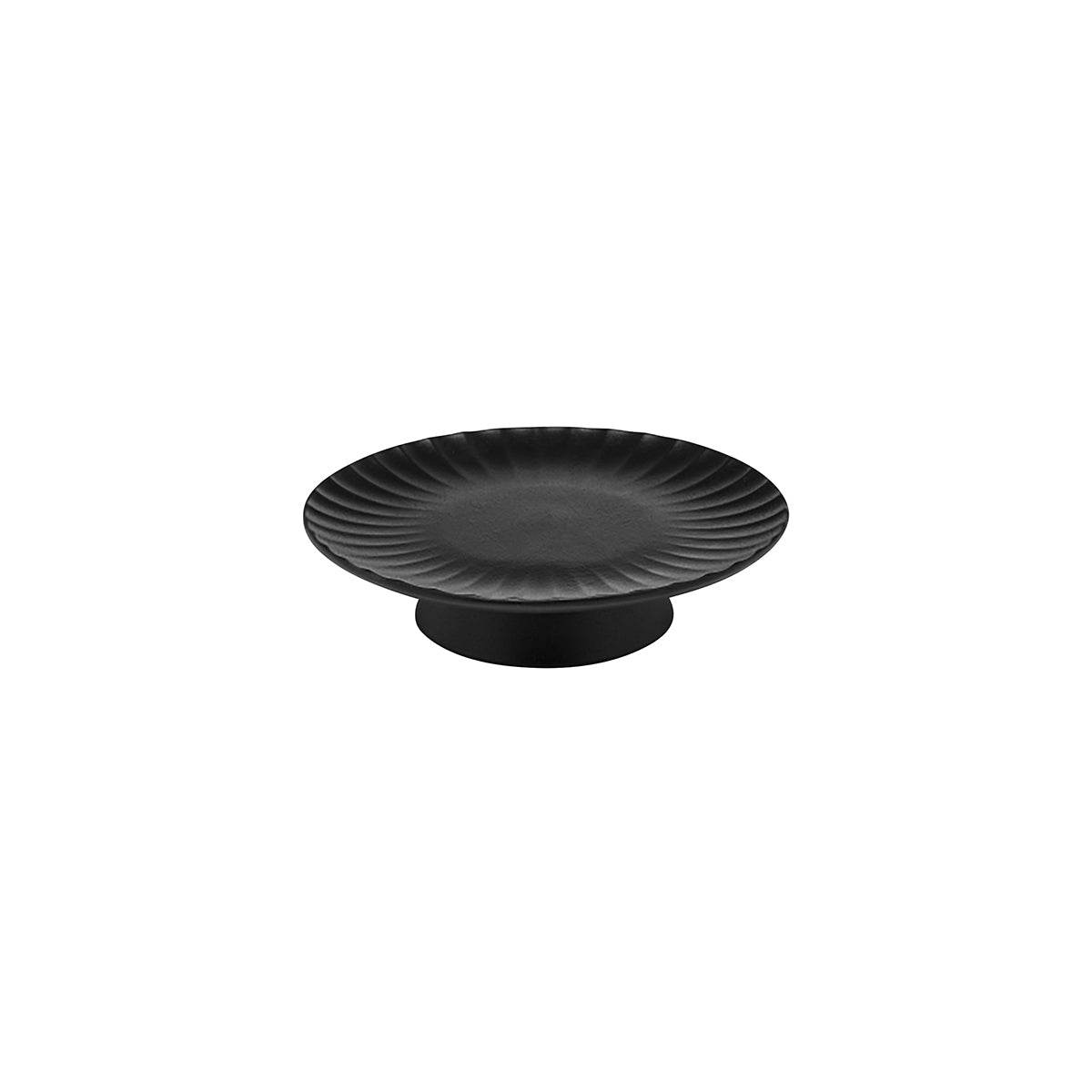 SERAXB5120254B Serax Inku Round Pedistal Cake Stand L Black 240x65mm Tomkin Australia Hospitality Supplies