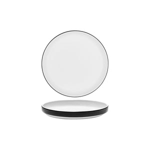 Serax Passe-Partout Glazed Black Round Low Plate 180mm