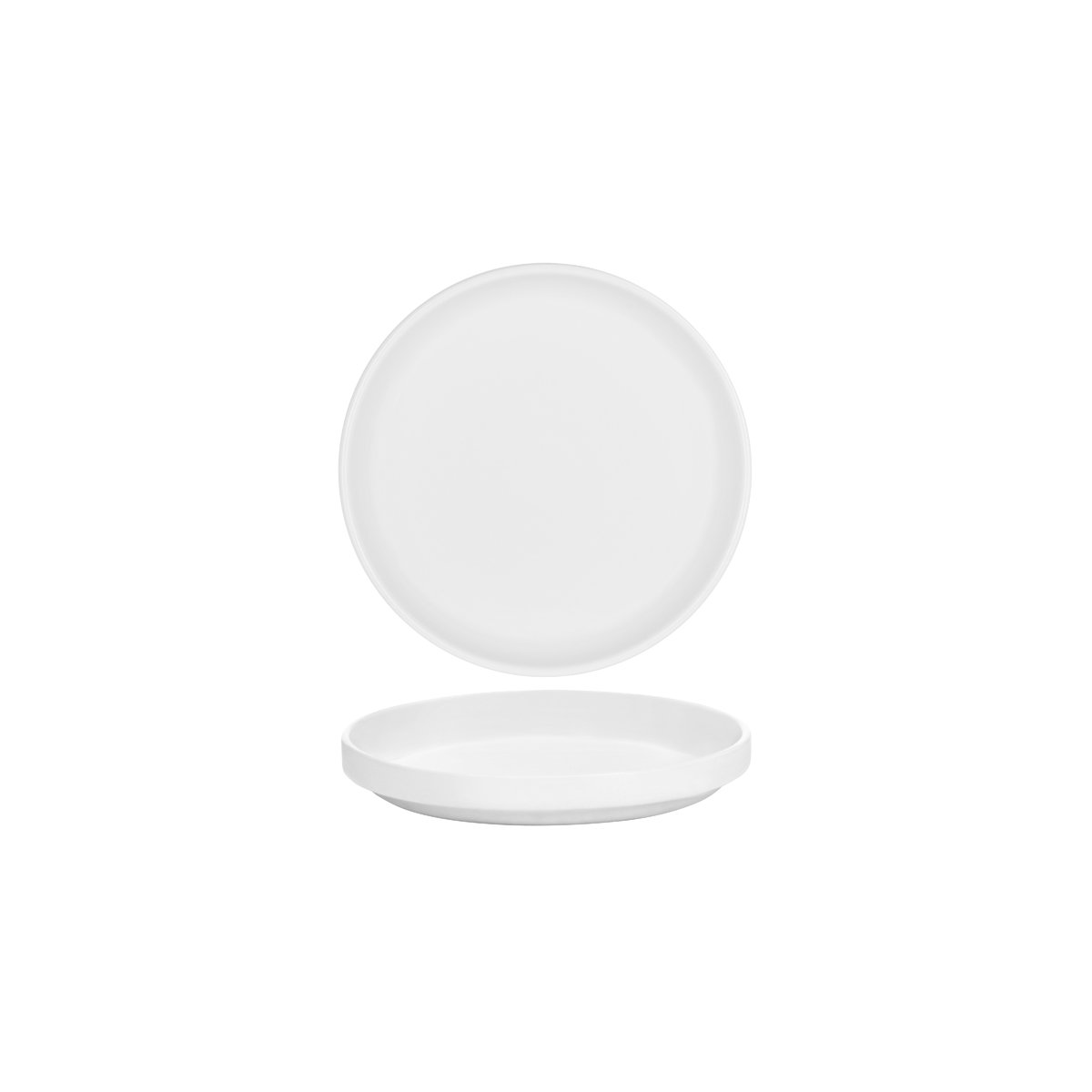 SERAXB6219102 Serax Serax Passe-Partout Matt White Round Low Plate 180mm Tomkin Australia Hospitality Supplies