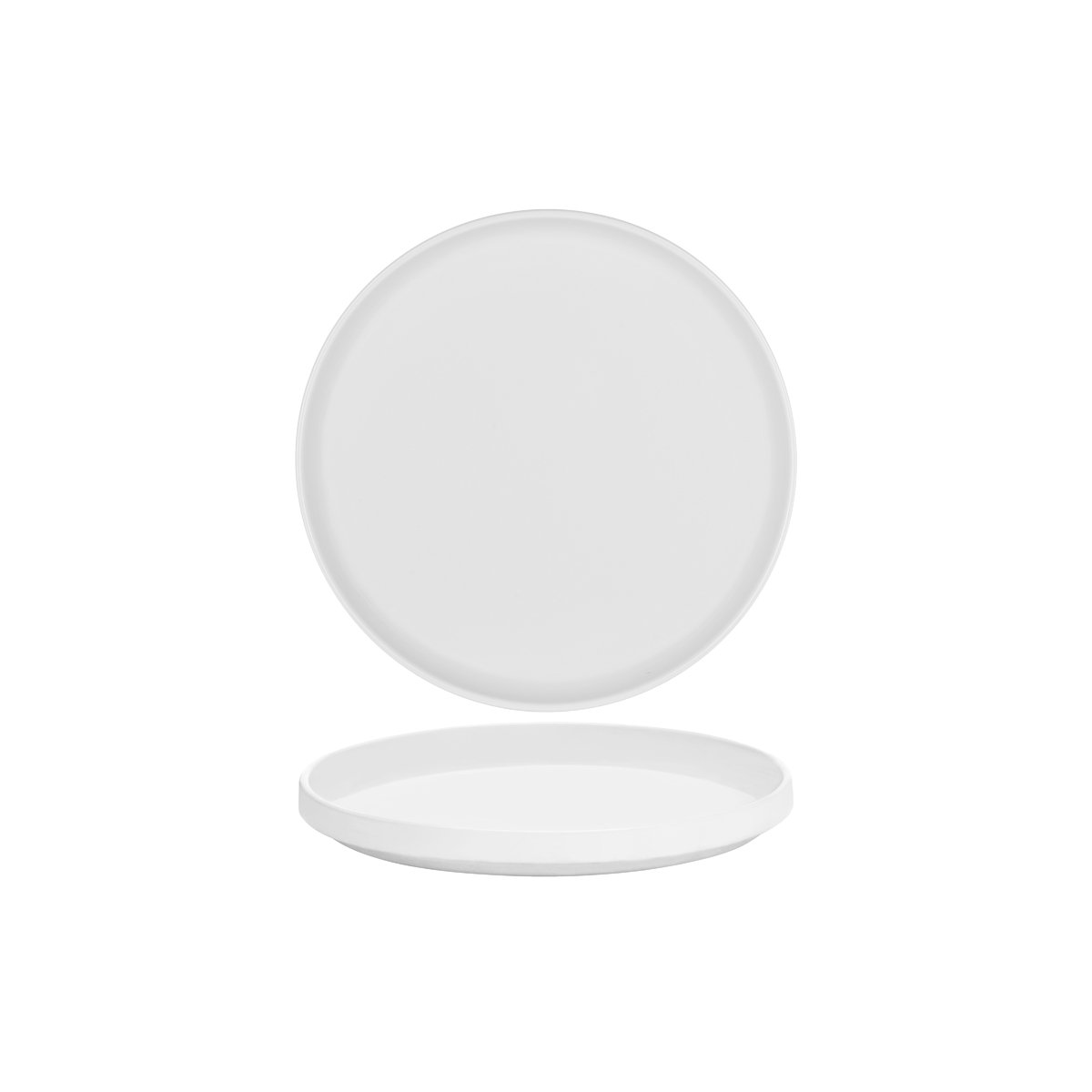 SERAXB6219103 Serax Serax Passe-Partout Matt White Round Low Plate 220mm Tomkin Australia Hospitality Supplies