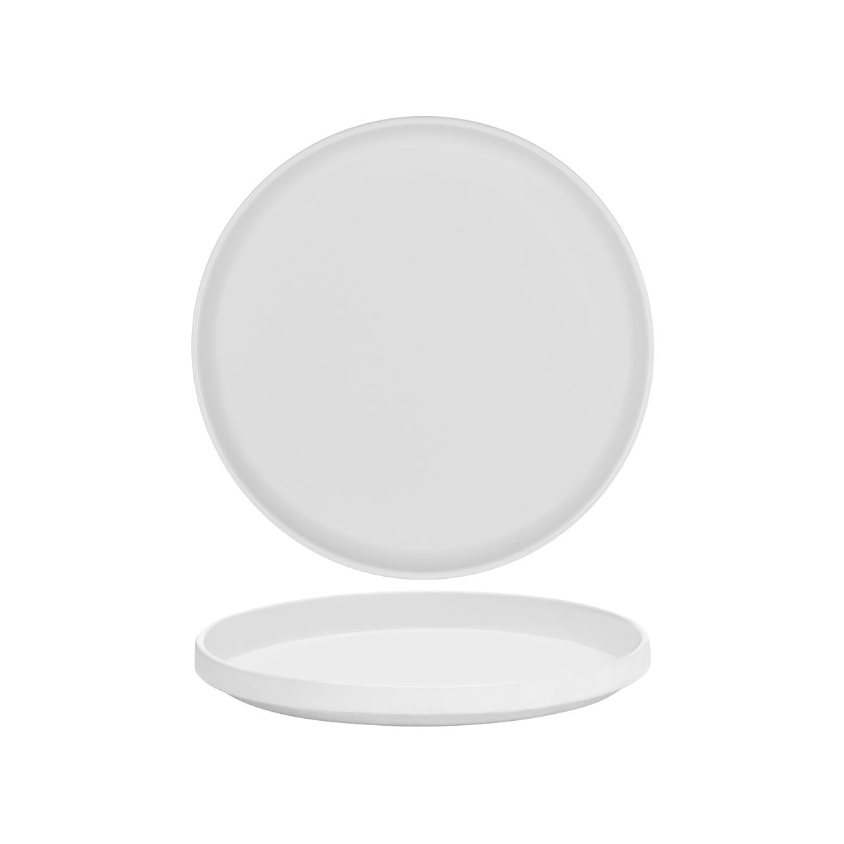 SERAXB6219104 Serax Serax Passe-Partout Matt White Round Low Plate 260mm Tomkin Australia Hospitality Supplies