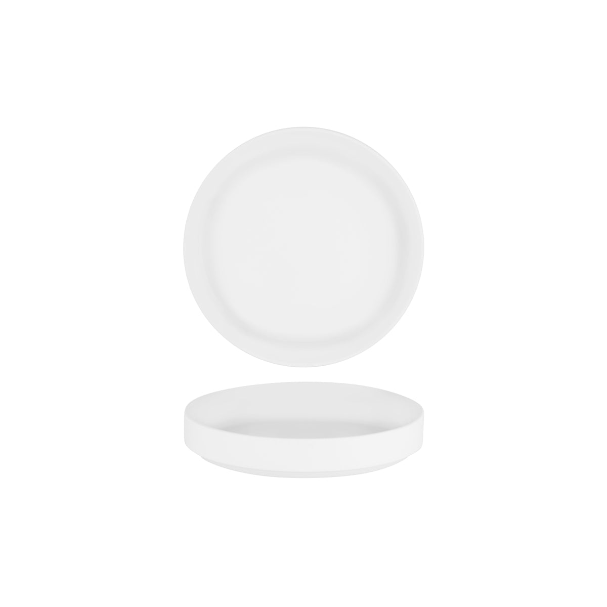 SERAXB6219105 Serax Serax Passe-Partout Matt White Round High Plate 220mm Tomkin Australia Hospitality Supplies