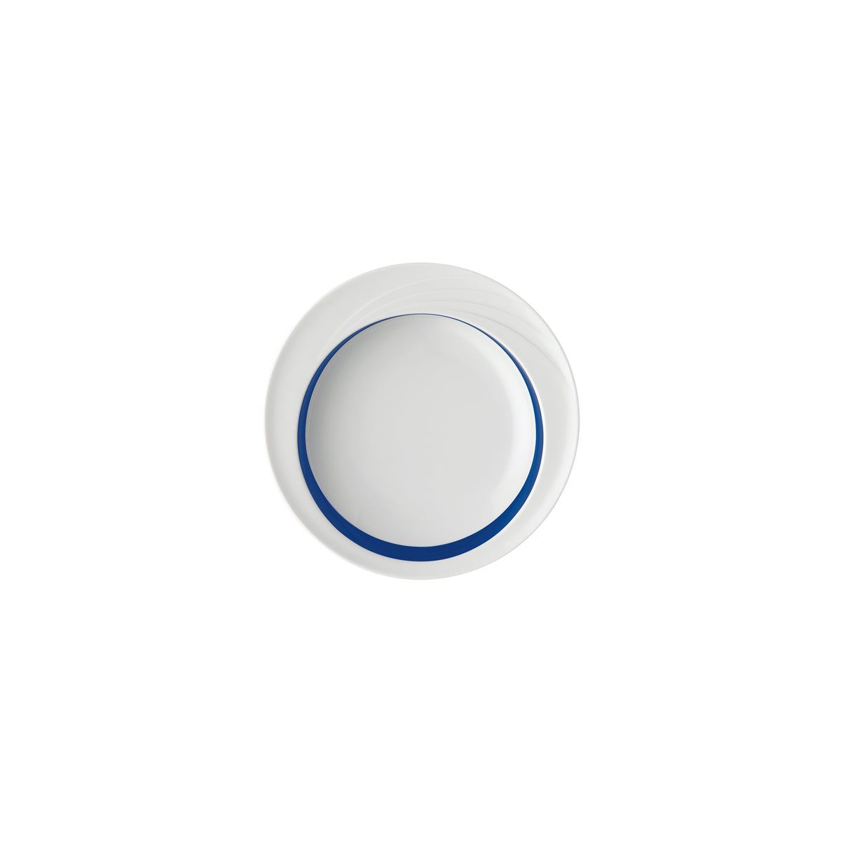 SH9181822/62971 Donna Senior Decor Round Comfort Coupe Plate with Dark Blue Wide Band 230mm Tomkin Australia Hospitality Supplies