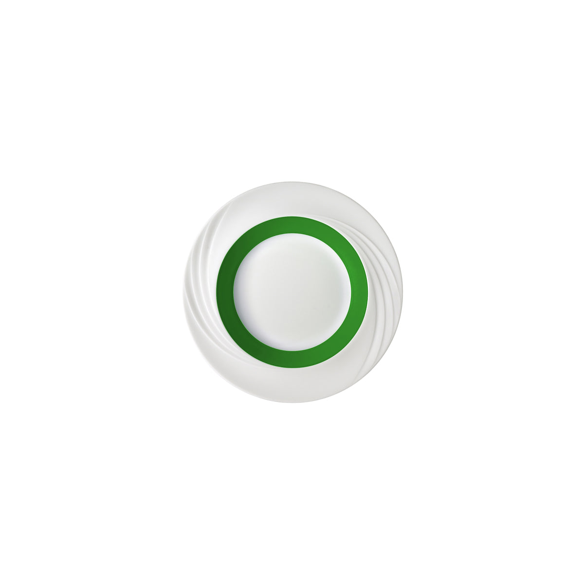 SH9181823/62951 Donna Senior Decor Round Deep Plate with Dark Green Wide Band 230mm Tomkin Australia Hospitality Supplies