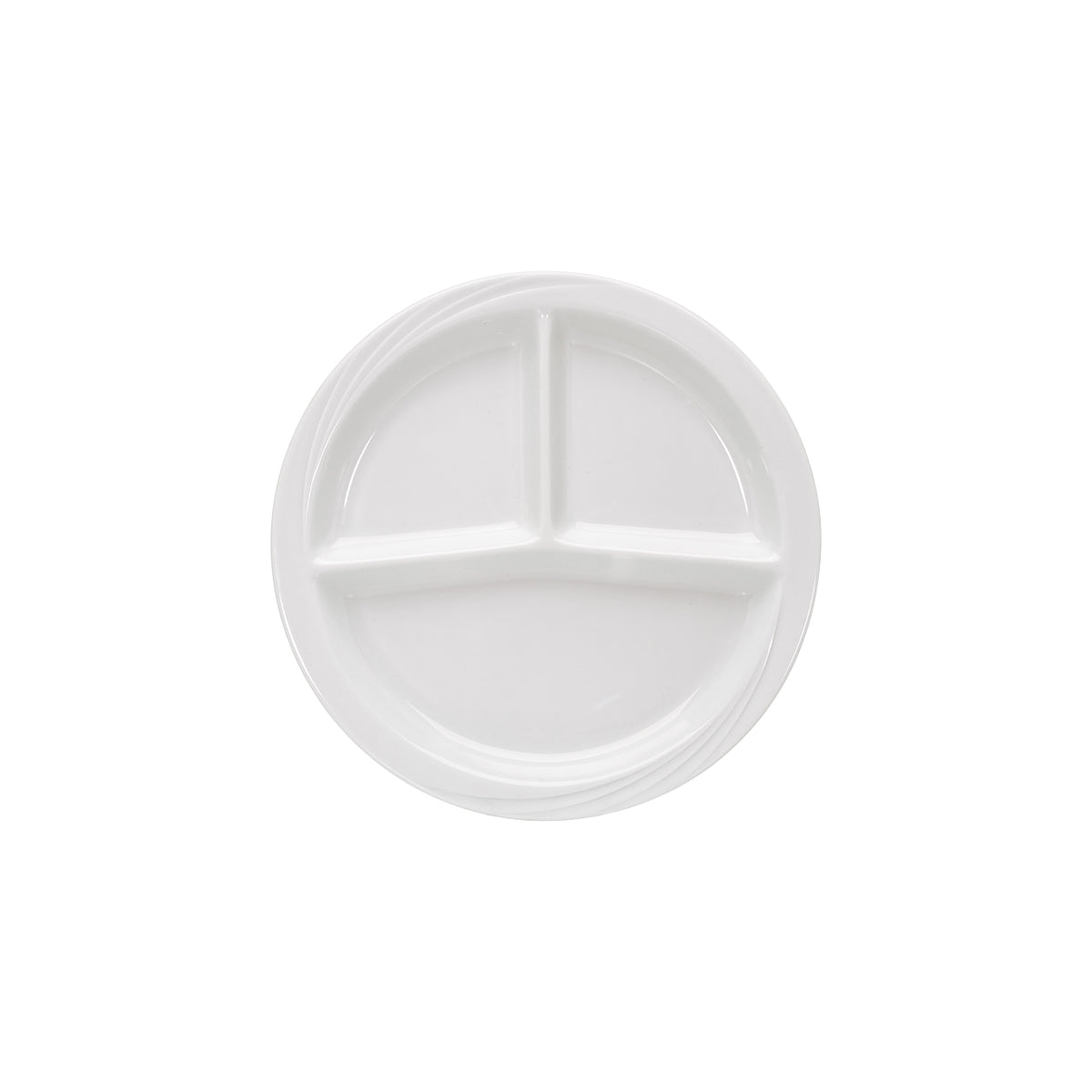 Donna Senior Round Plate 3 Compartment 257x27mm - DISCONTINUED BY SUPPLIER
