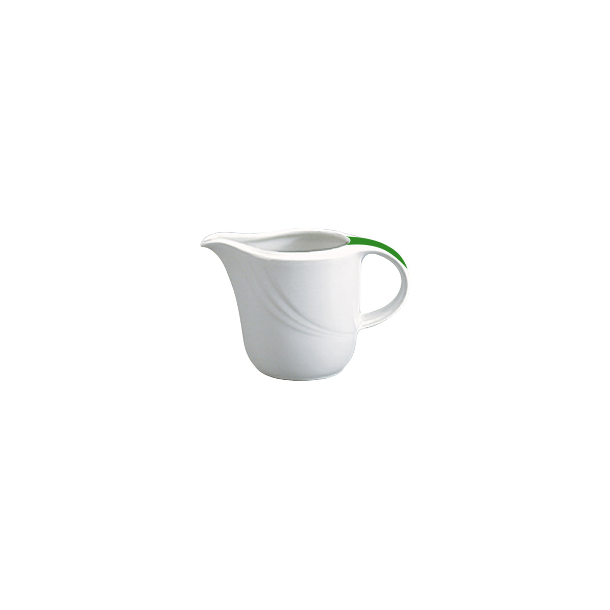 SH9184715/62951 Donna Senior Decor Creamer with Dark Green Band 150ml Tomkin Australia Hospitality Supplies