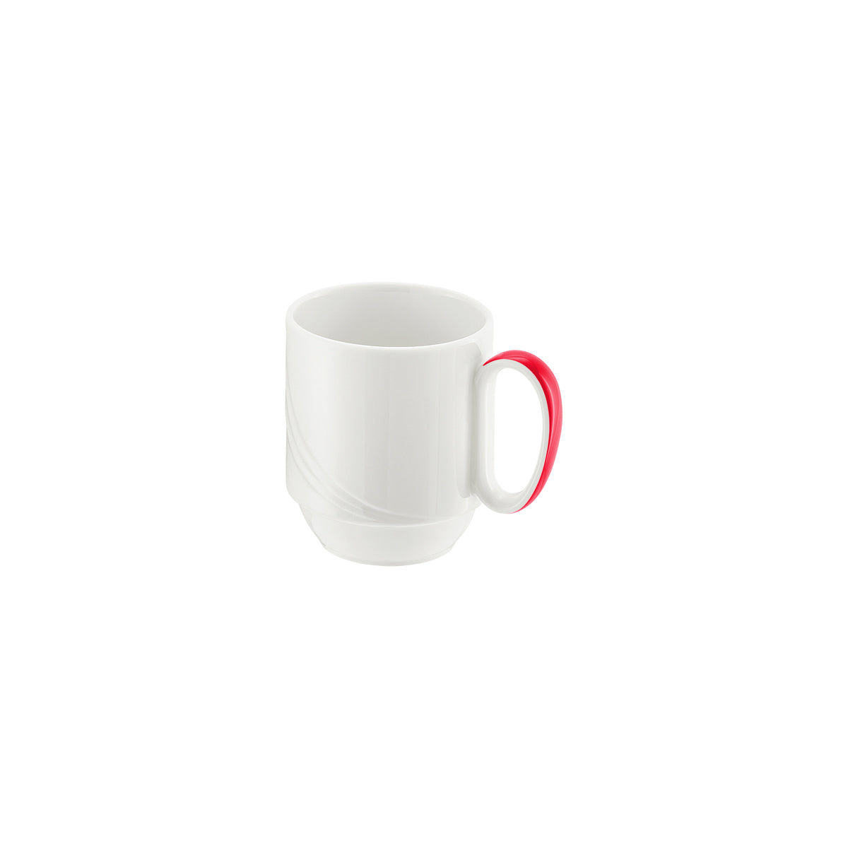 SH9185629/62931 Donna Senior Decor Stackable Mug with Red Band 280ml Tomkin Australia Hospitality Supplies