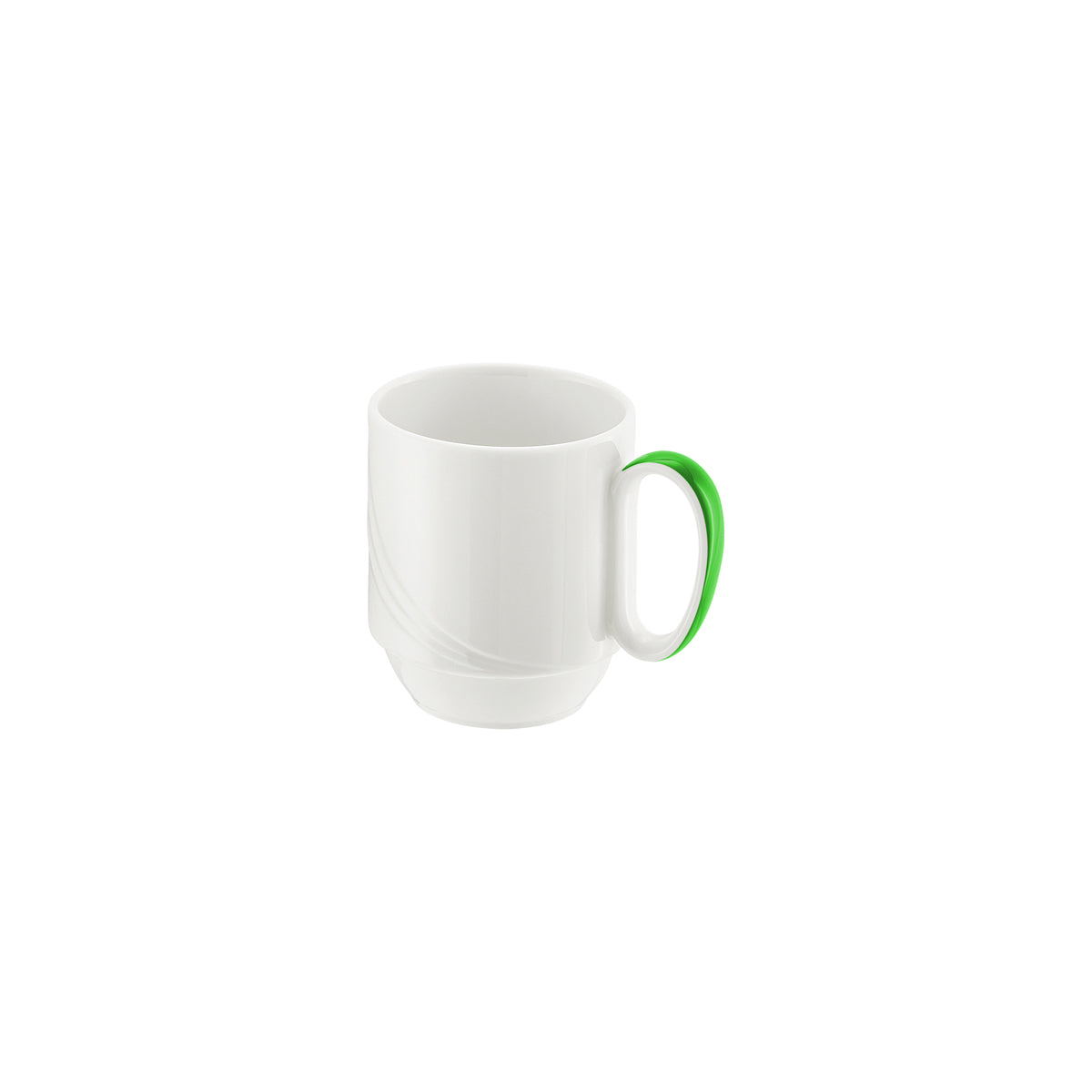 SH9185629/62951 Donna Senior Decor Stackable Mug with Dark Green Band 280ml Tomkin Australia Hospitality Supplies