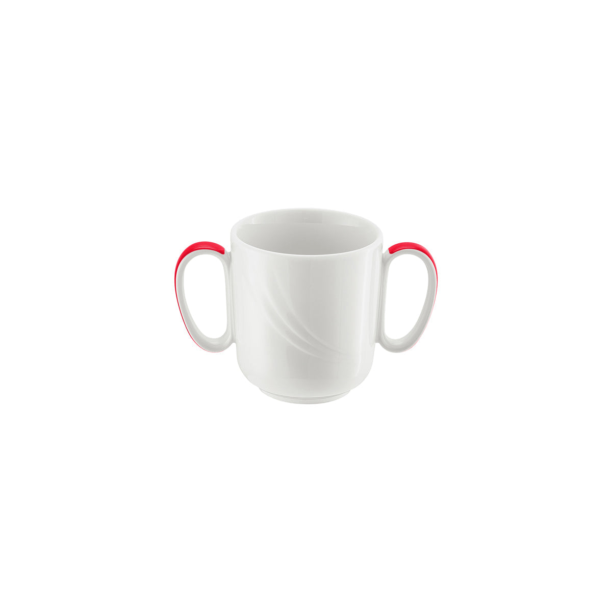 SH9185631/62931 Donna Senior Decor Mug with 2 Handles with Red Band 300ml Tomkin Australia Hospitality Supplies