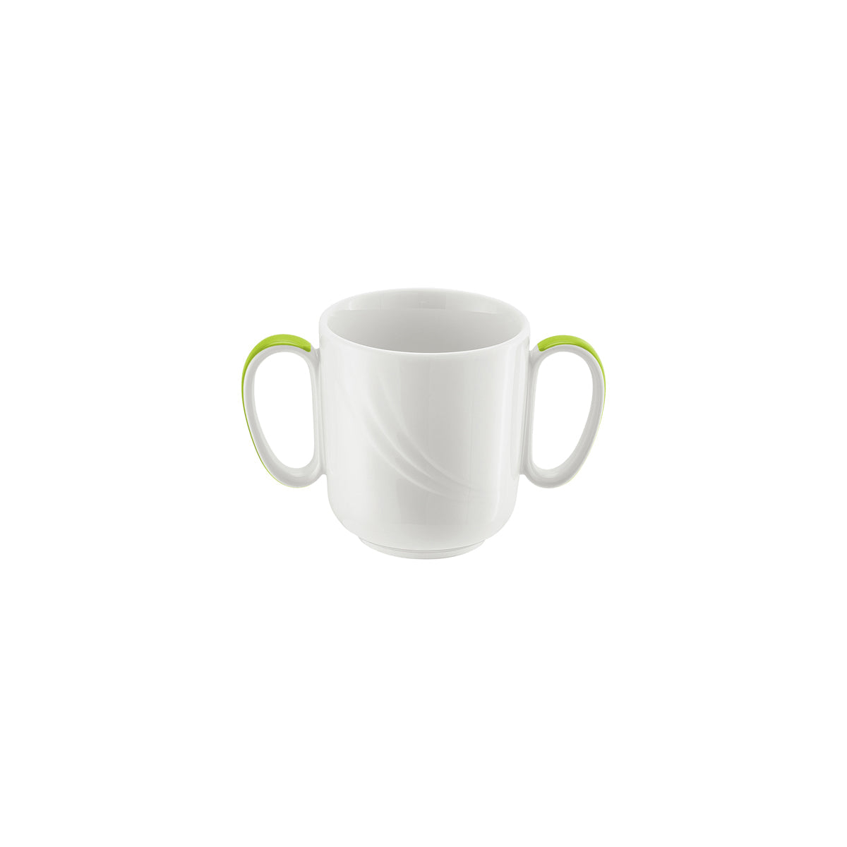SH9185631/62941 Donna Senior Decor Mug with 2 Handles with Light Green Band 300ml Tomkin Australia Hospitality Supplies