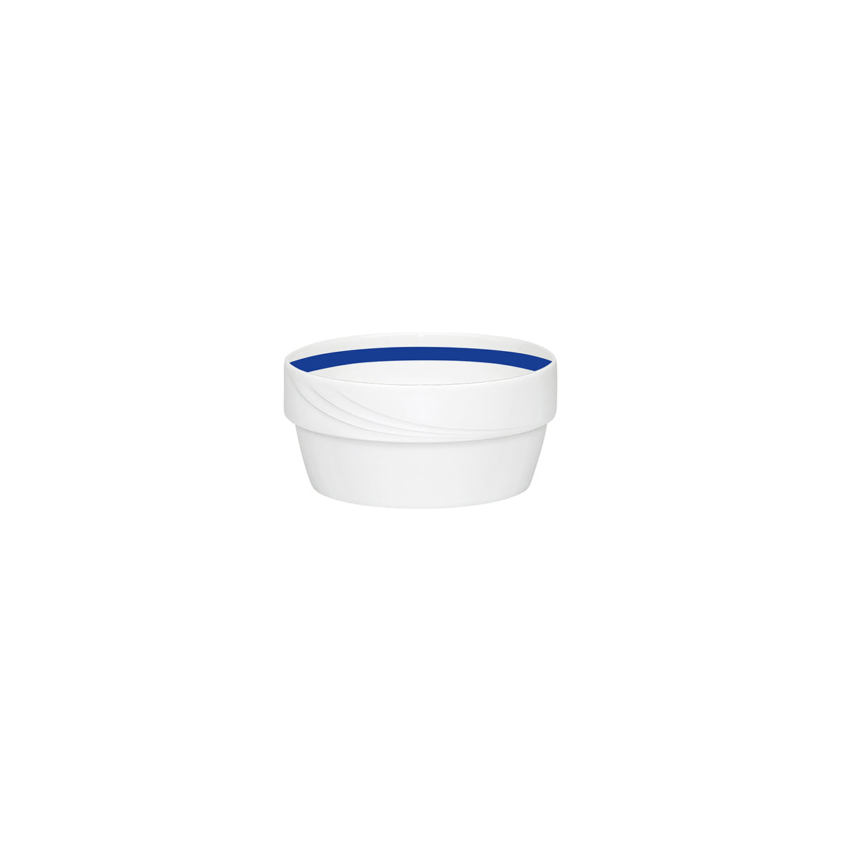 SH9185745/62971 Donna Senior Decor Stackable Round Soup Bowl with Dark Blue Band 125x59mm / 470ml Tomkin Australia Hospitality Supplies