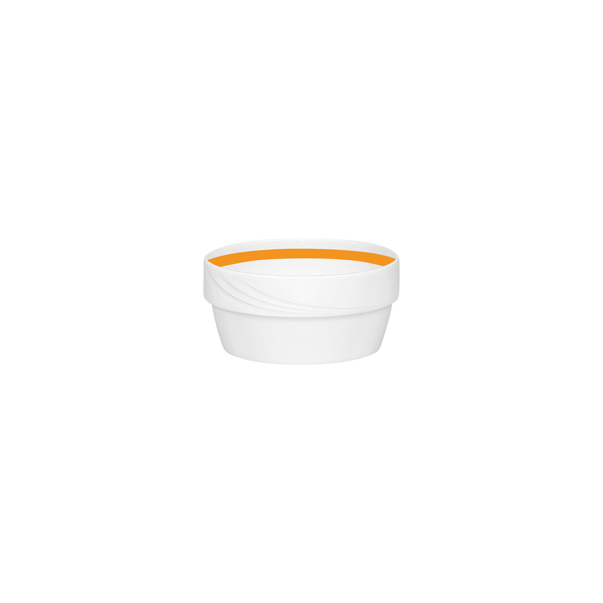 SH9185745/62991 Donna Senior Decor Stackable Round Soup Bowl with Orange Band 125x59mm / 470ml Tomkin Australia Hospitality Supplies