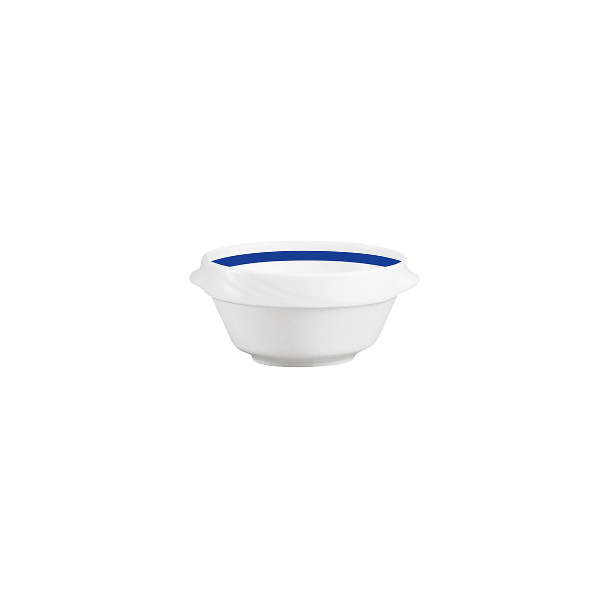 SH9185750/62971 Donna Senior Decor Stackable Round Soup Bowl with Dark Blue Band 132x67mm / 500ml Tomkin Australia Hospitality Supplies