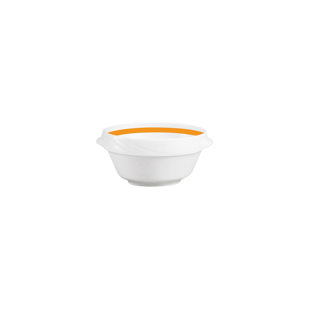 SH9185750/62991 Donna Senior Decor Stackable Round Soup Bowl with Orange Band 132x67mm / 500ml Tomkin Australia Hospitality Supplies