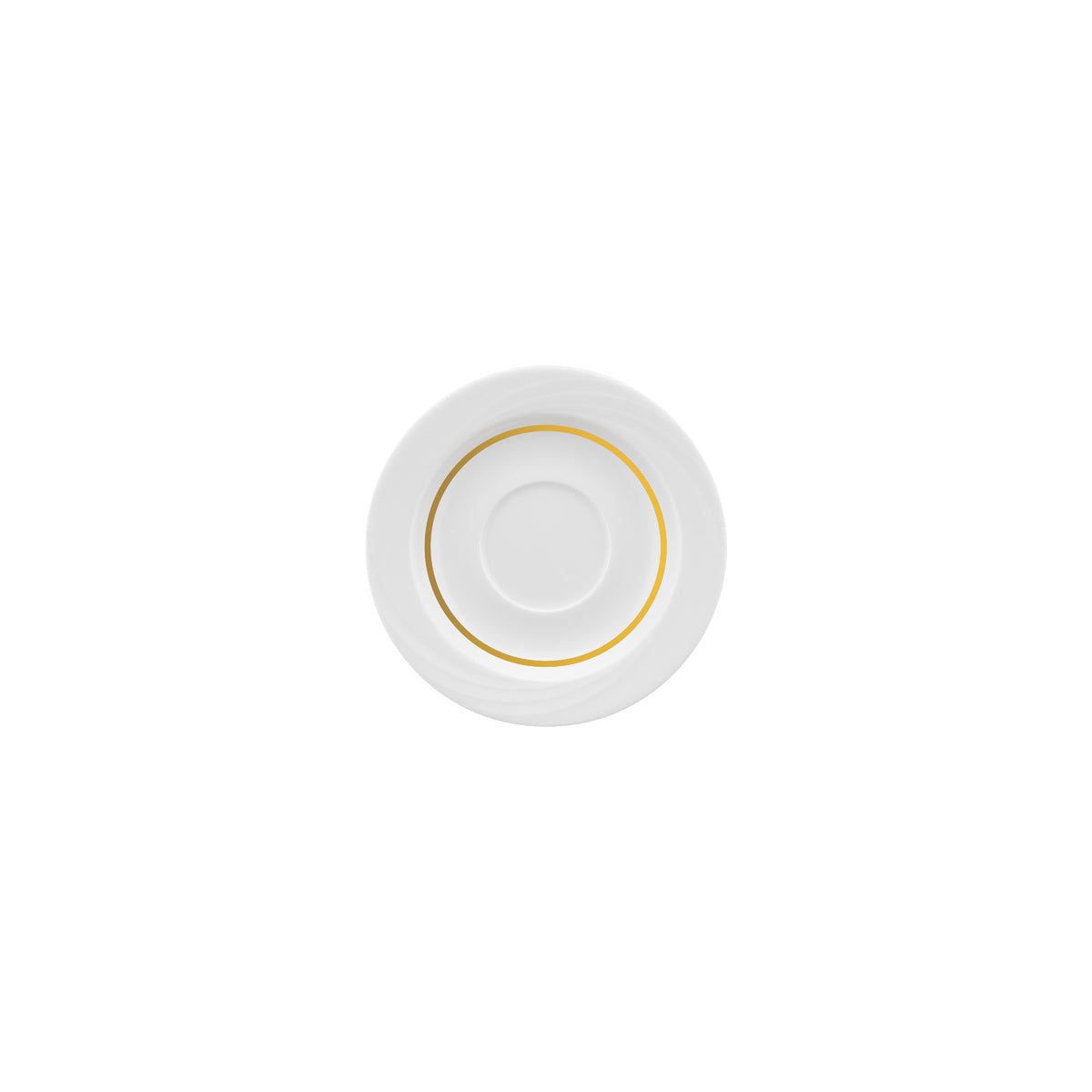 SH9187130/62980 Donna Senior Decor Saucer with Yellow Narrow Band 169mm Tomkin Australia Hospitality Supplies