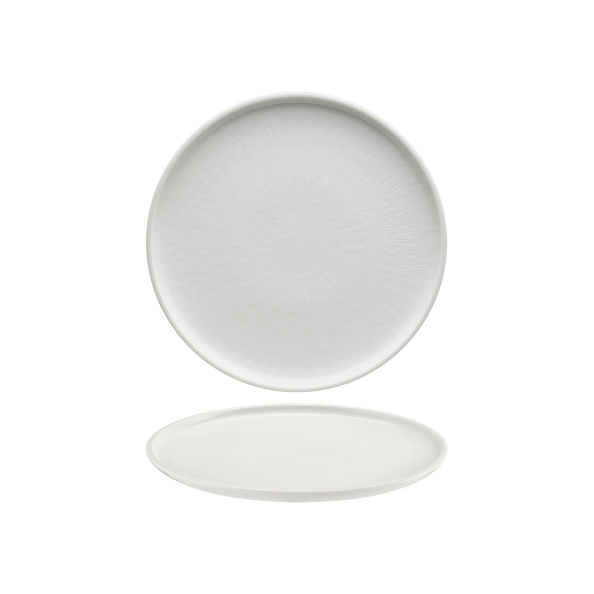 SH9251274 Schonwald Shiro Round Flat Coupe Plate Relief Design 240mm Tomkin Australia Hospitality Supplies