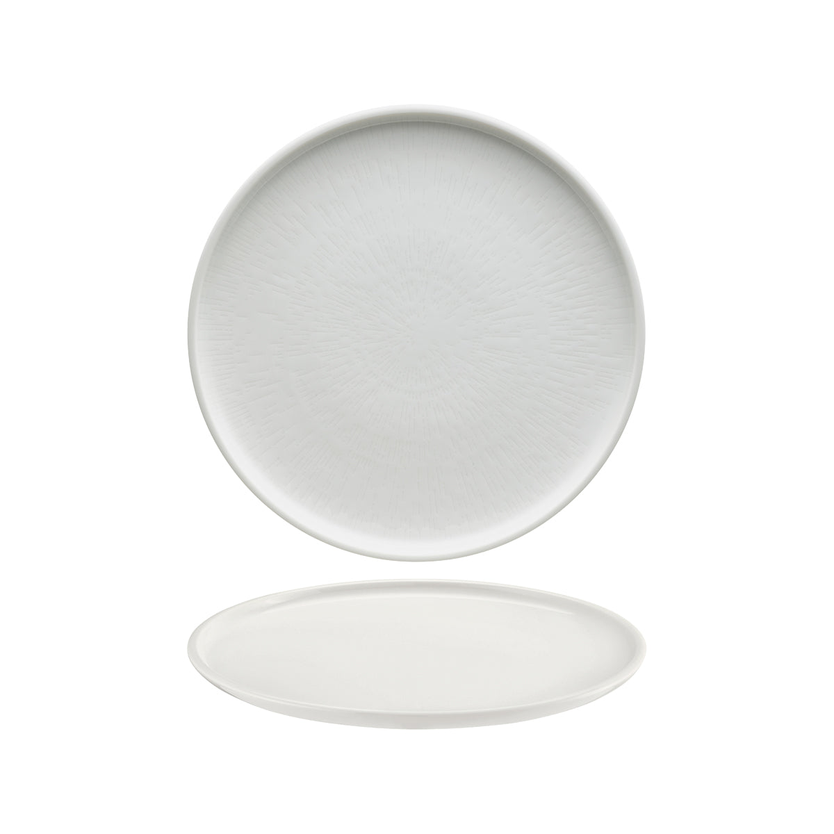 SH9251276 Schonwald Shiro Round Flat Coupe Plate Relief Design 260mm Tomkin Australia Hospitality Supplies