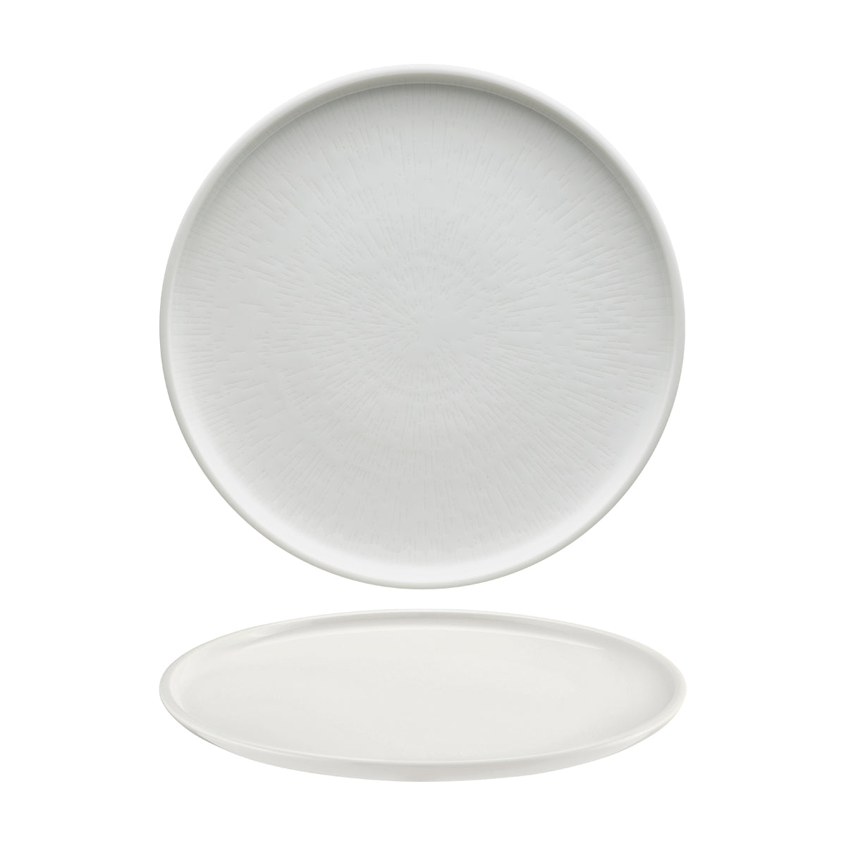 SH9251278 Schonwald Shiro Round Flat Coupe Plate Relief Design 280mm Tomkin Australia Hospitality Supplies
