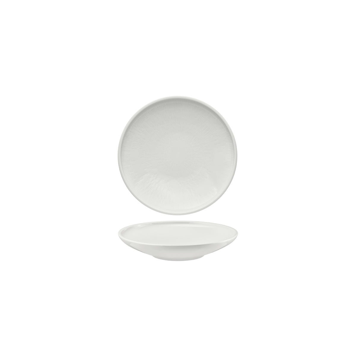 SH9251365 Schonwald Shiro Round Deep Coupe Plate Relief Design 150mm Tomkin Australia Hospitality Supplies
