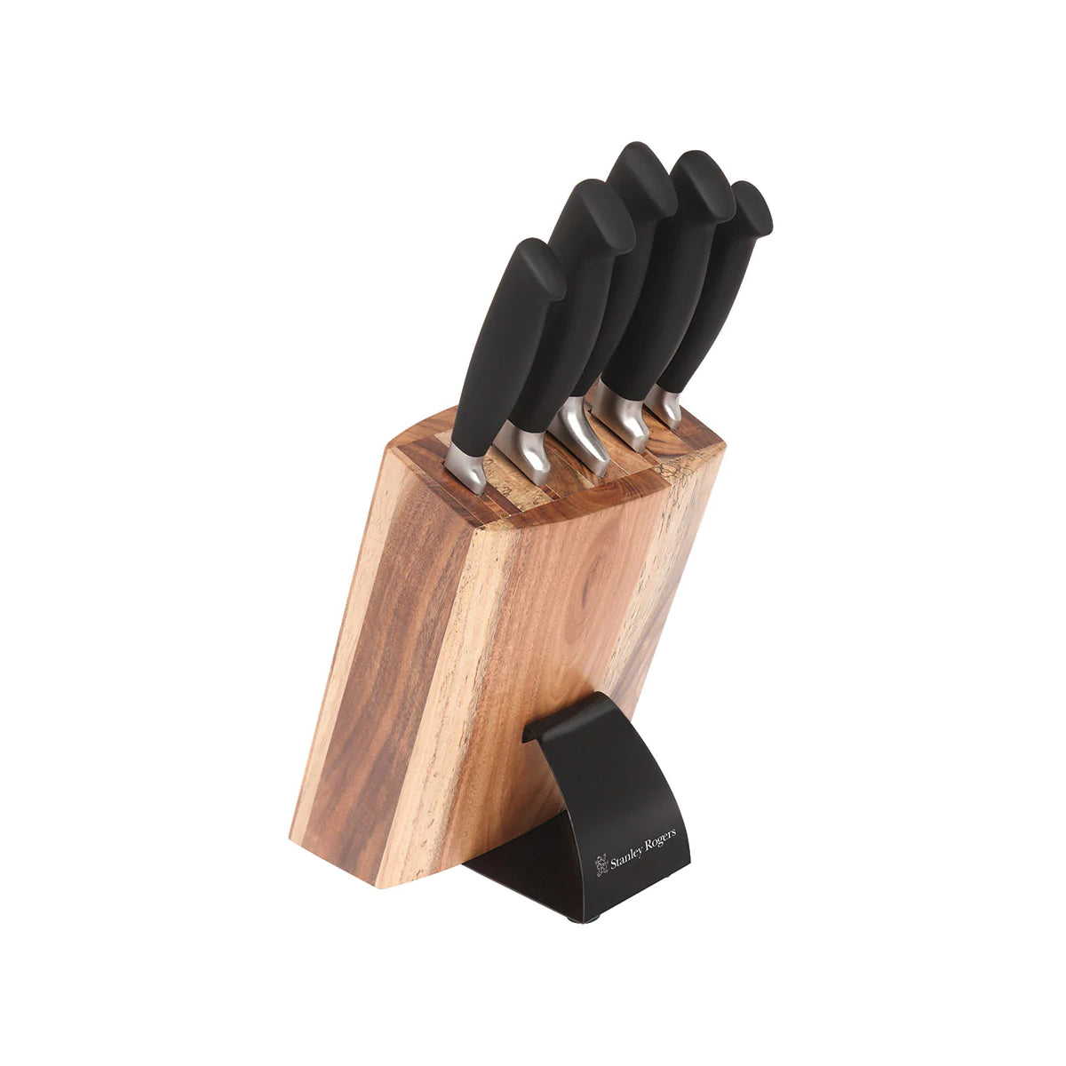 SR41371 Stanley Rogers Quikdraw 6pc Knife Block Set Tomkin Australia Hospitality Supplies