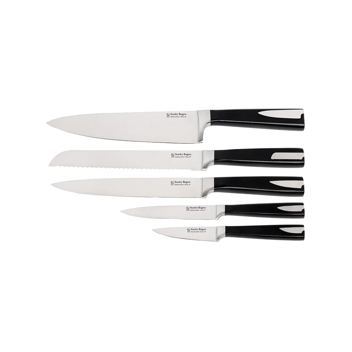 SR41373 Stanley Rogers Encased Bamboo 6pc Knife Block Set Tomkin Australia Hospitality Supplies