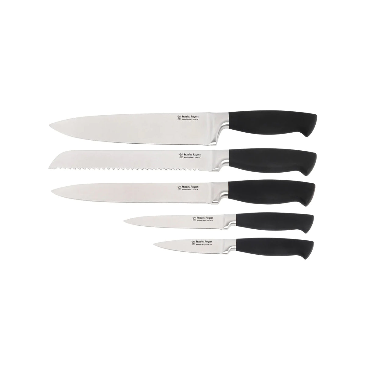 Black Oval 6pc Knife Block Set