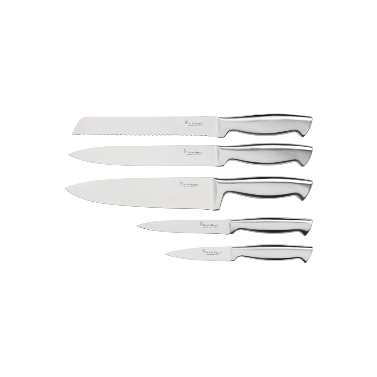 Acacia Black 6pc Knife Block Set