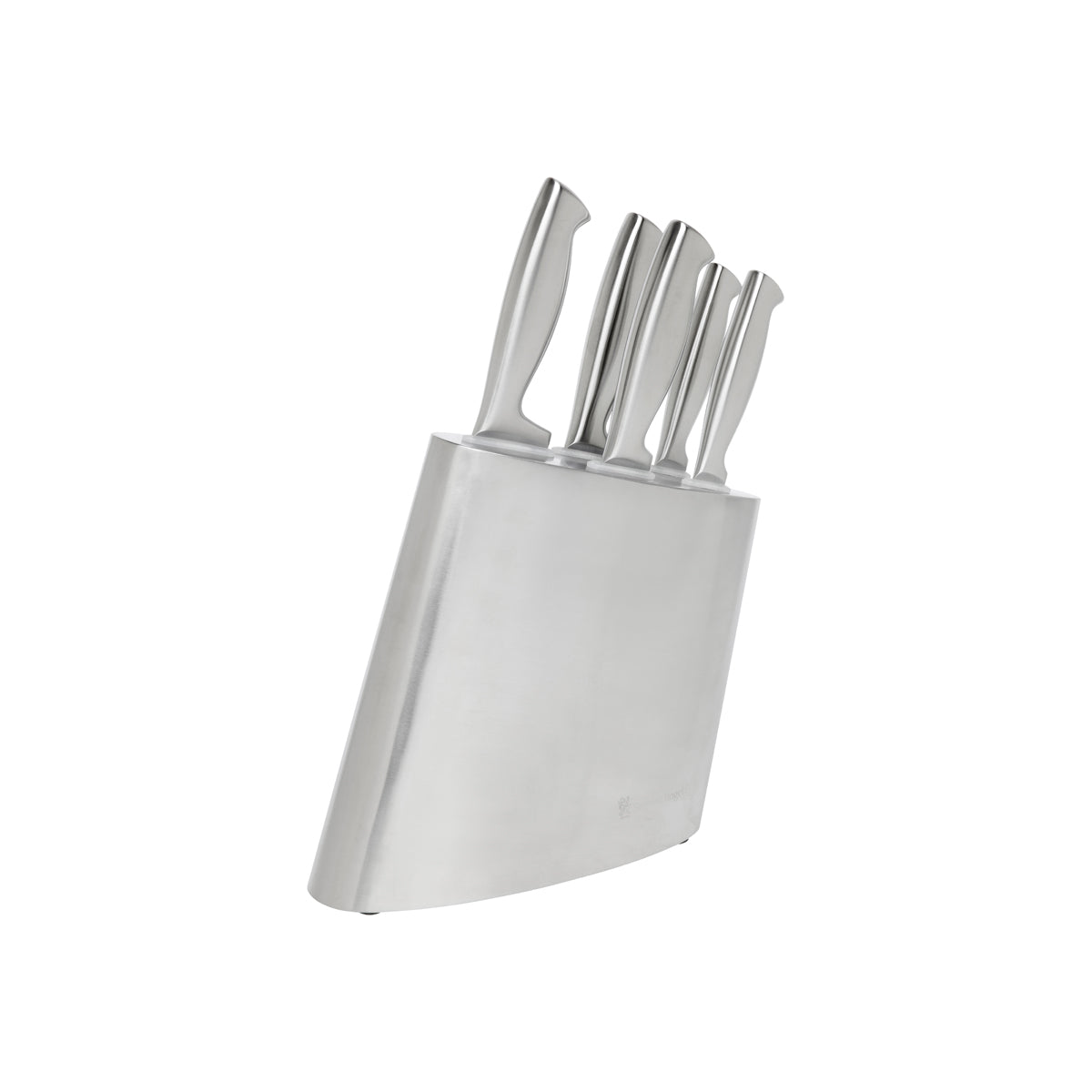 SR41414 Stanley Rogers Modern Steel 6pc Knife Block Set Tomkin Australia Hospitality Supplies