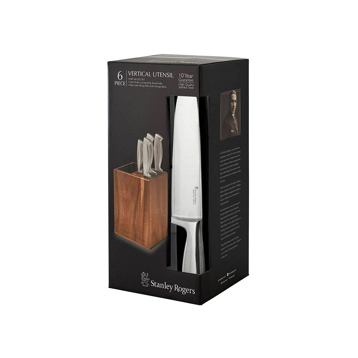 Vertical Utensil 6pc Knife Block