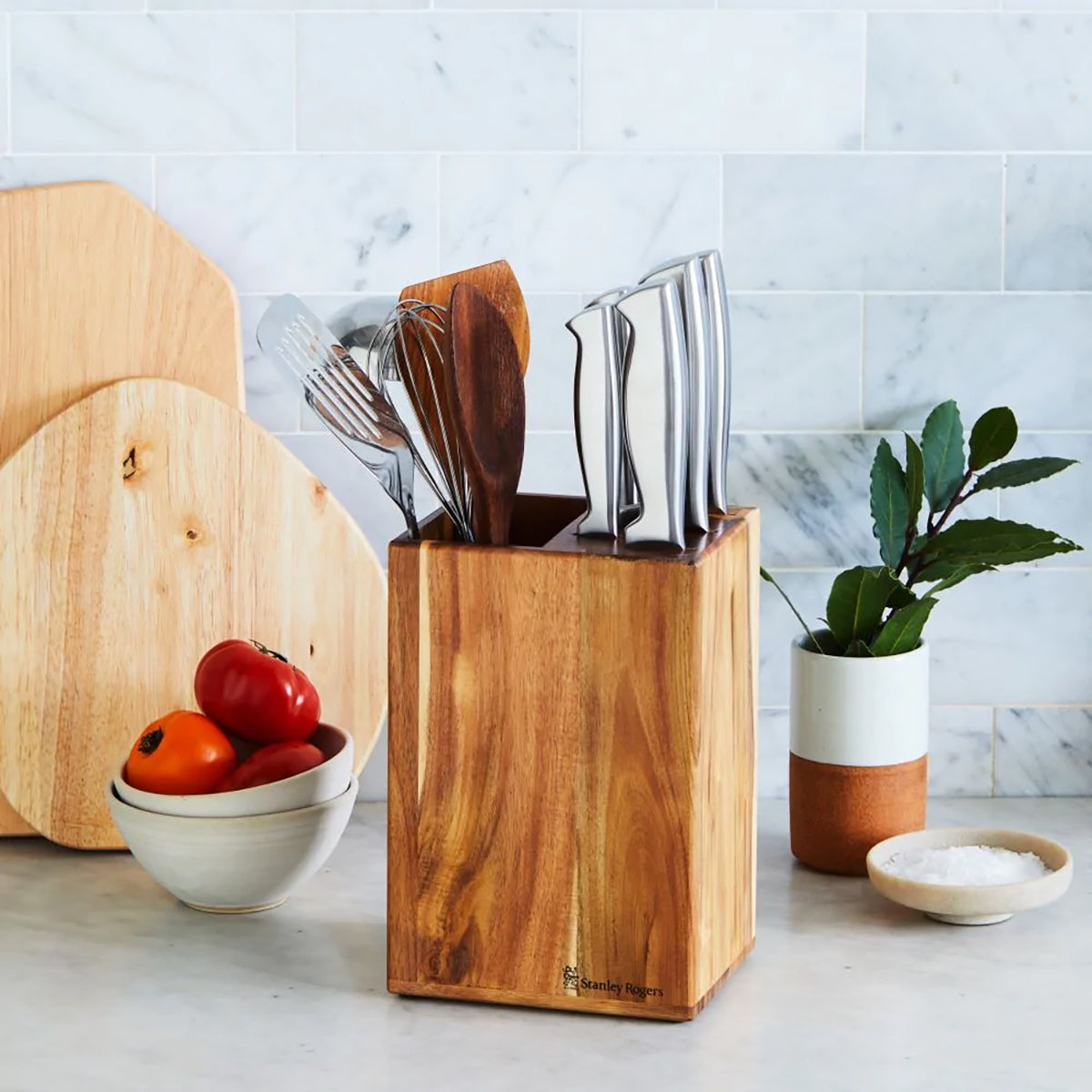 Vertical Utensil 6pc Knife Block