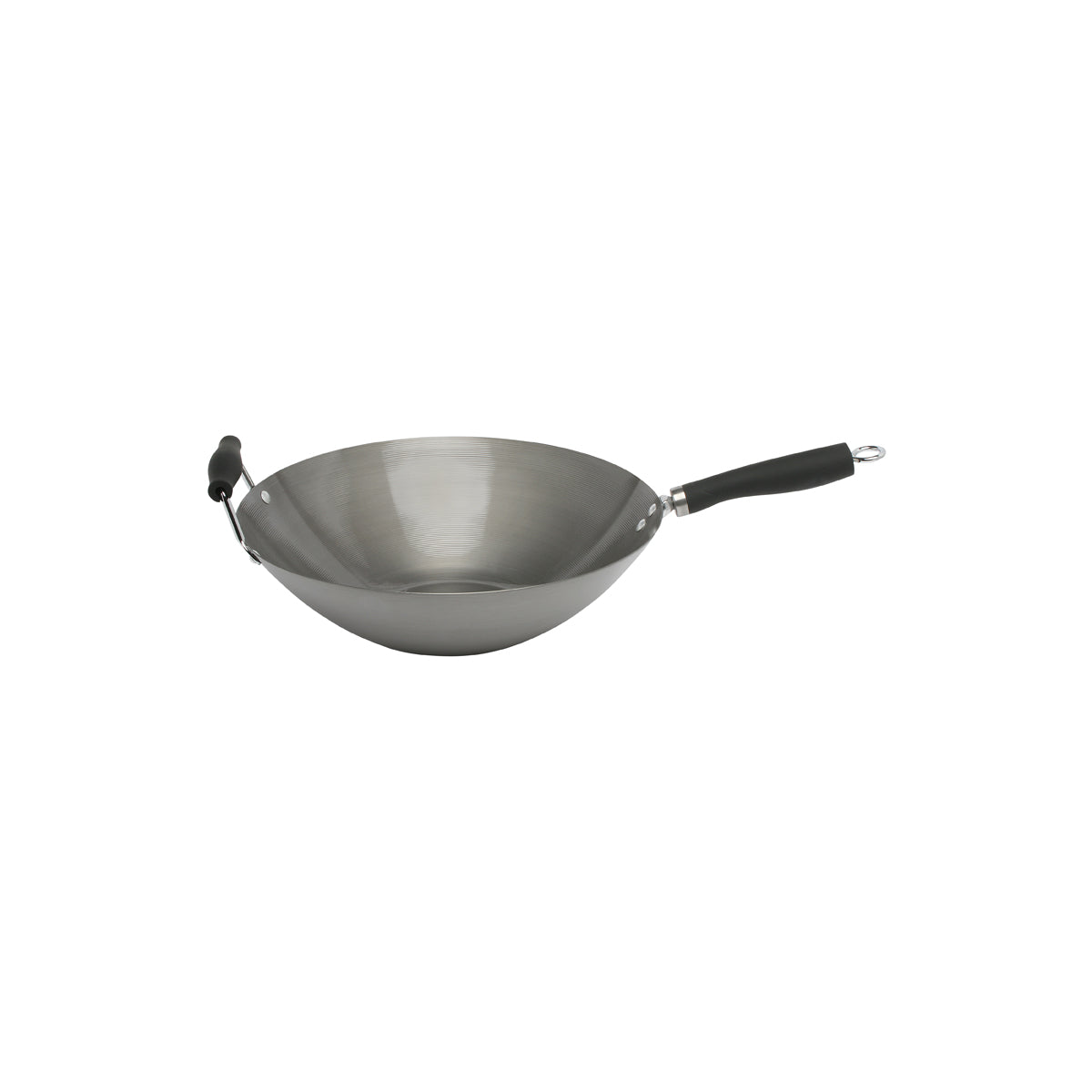 SR42118 Stanley Rogers Carbon Steel Wok Black 350mm Tomkin Australia Hospitality Supplies