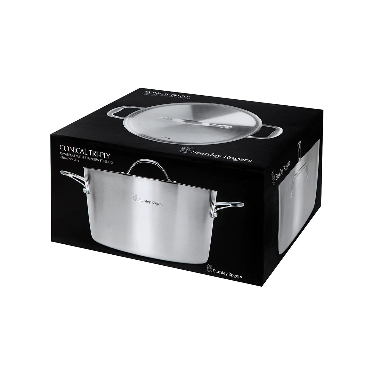 Conical Tri Ply Casserole 240mm/4500ml