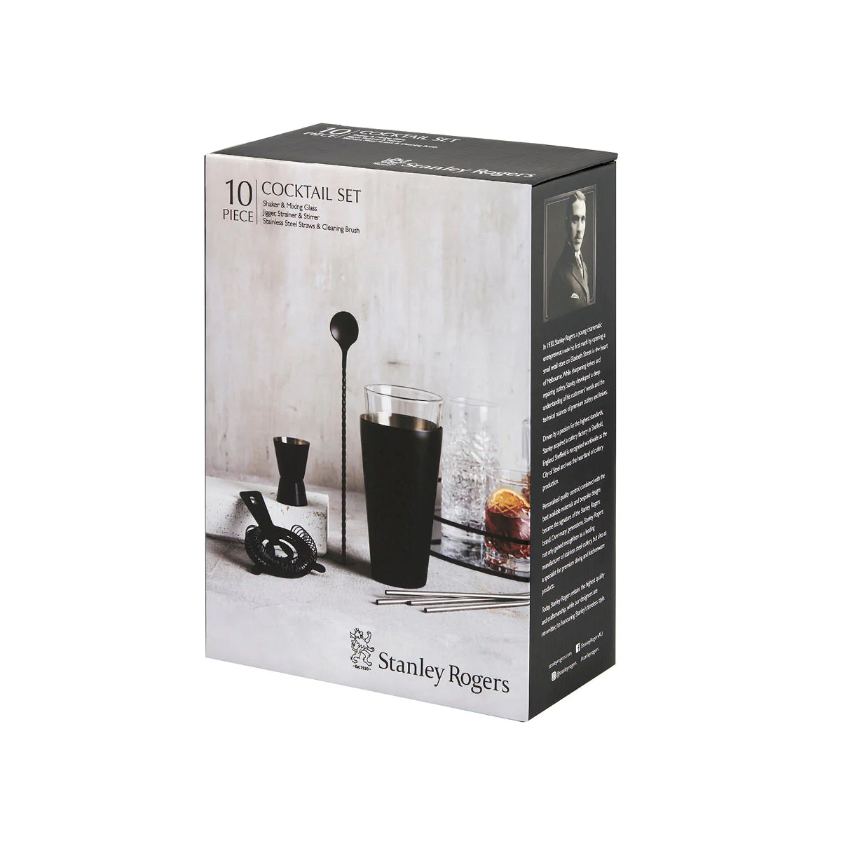 Cocktail Set 10pce Matte Black