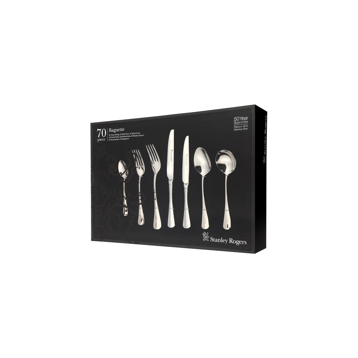 Baguette 70pc Cutlery Set